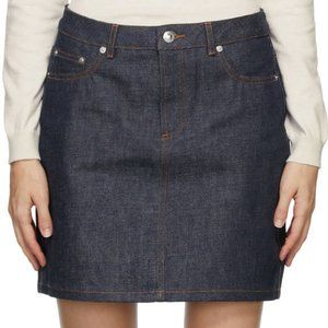 A.P.C. Indigo Denim Standard Miniskirt